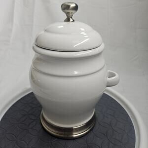 Single Arm White Canister, William-Sonoma